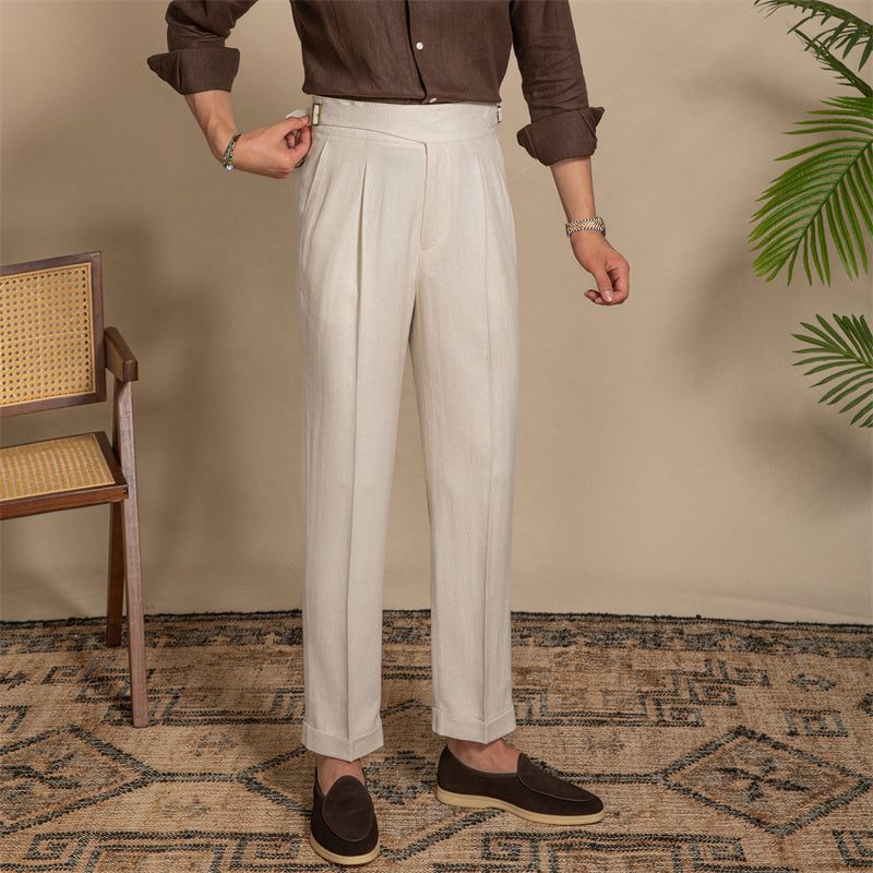 Single Pleat High Waist Trouser