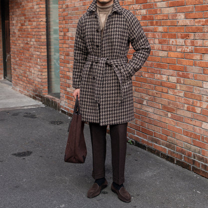 Birmingham Houndstooth Mid-length Coat