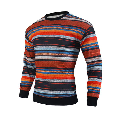 Southwestern Multi Color Stripe Sweater