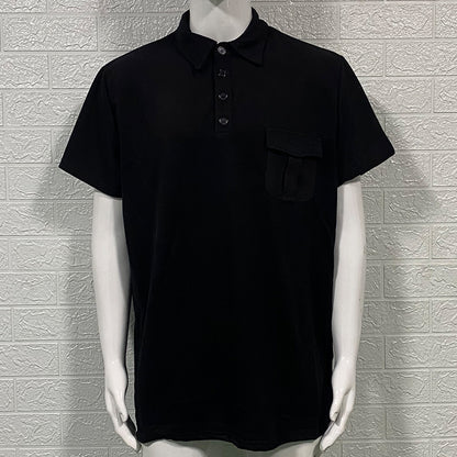 Slim-fit Pocket Short-sleeved Pique