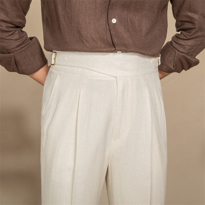 Single Pleat High Waist Trouser