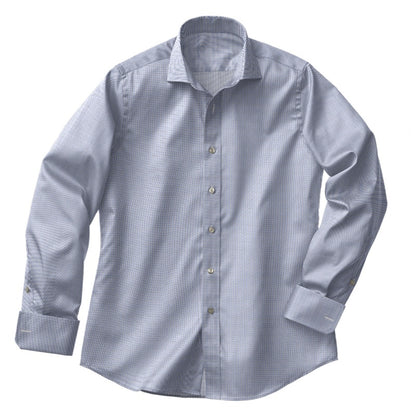 Blue Navy Mini Tattersall Dress Shirt