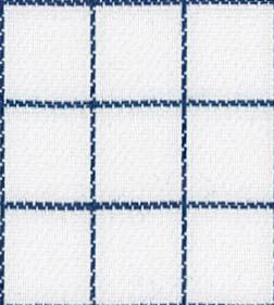 Navy Windowpane Check Dress Shirt