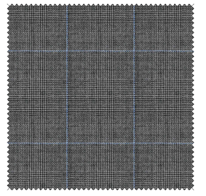 Two or Three-Piece Lt Grey Lt Blue Glen Plaid