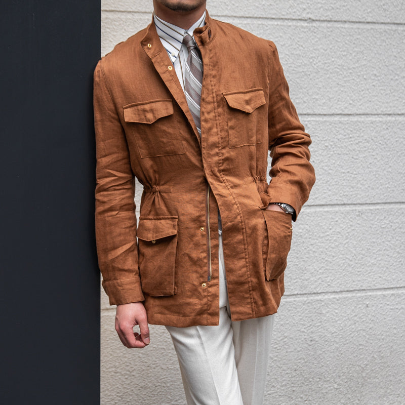 Linen Squire Vintage Jacket Safari Jacket