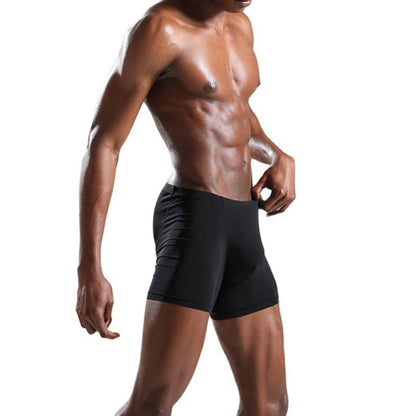 Ice Silk U Rise Long Boxer Briefs