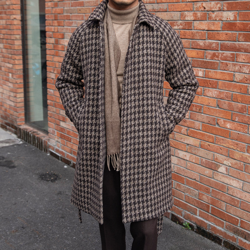 Birmingham Houndstooth Mid-length Coat