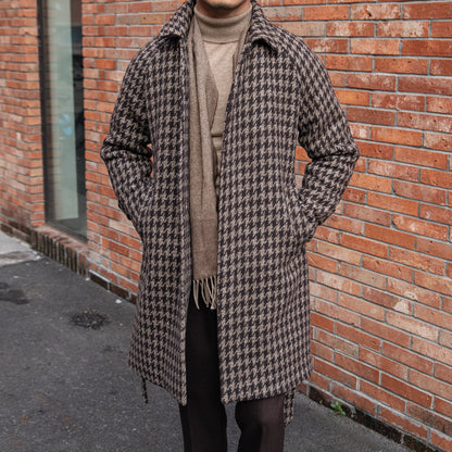 Birmingham Houndstooth Mid-length Coat