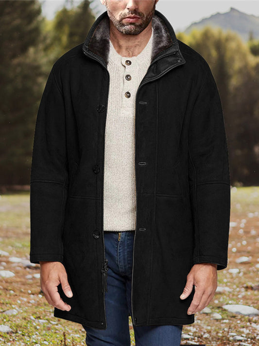 Men's Wyoming mid-length loose zipper coat