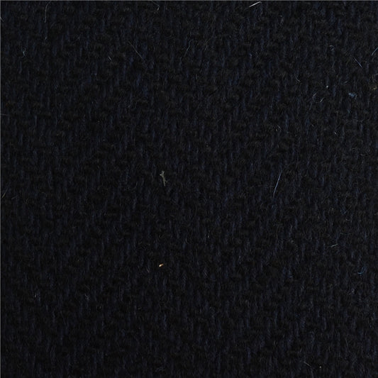 Navy Herringbone Donegal Tweed