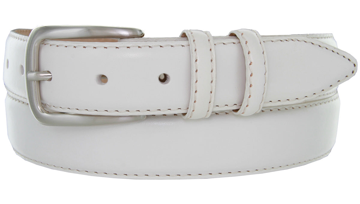 The Calfskin Leather Dress Belt