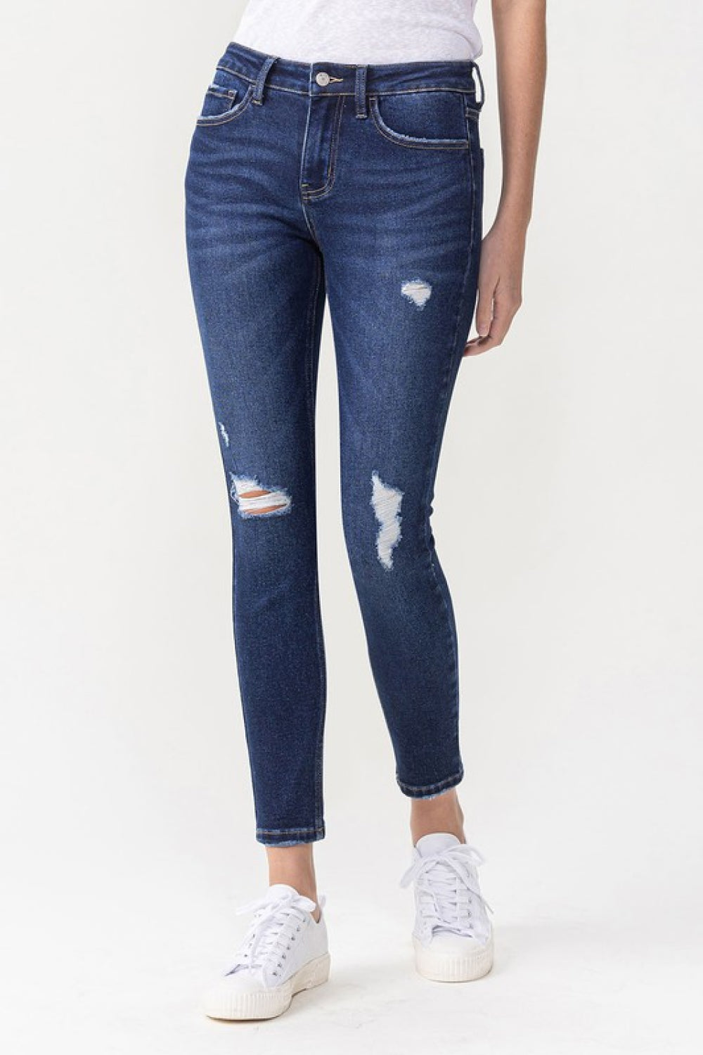 Midrise Crop Skinny Jeans