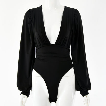 The Ravi Deep V-Neck Body Suit