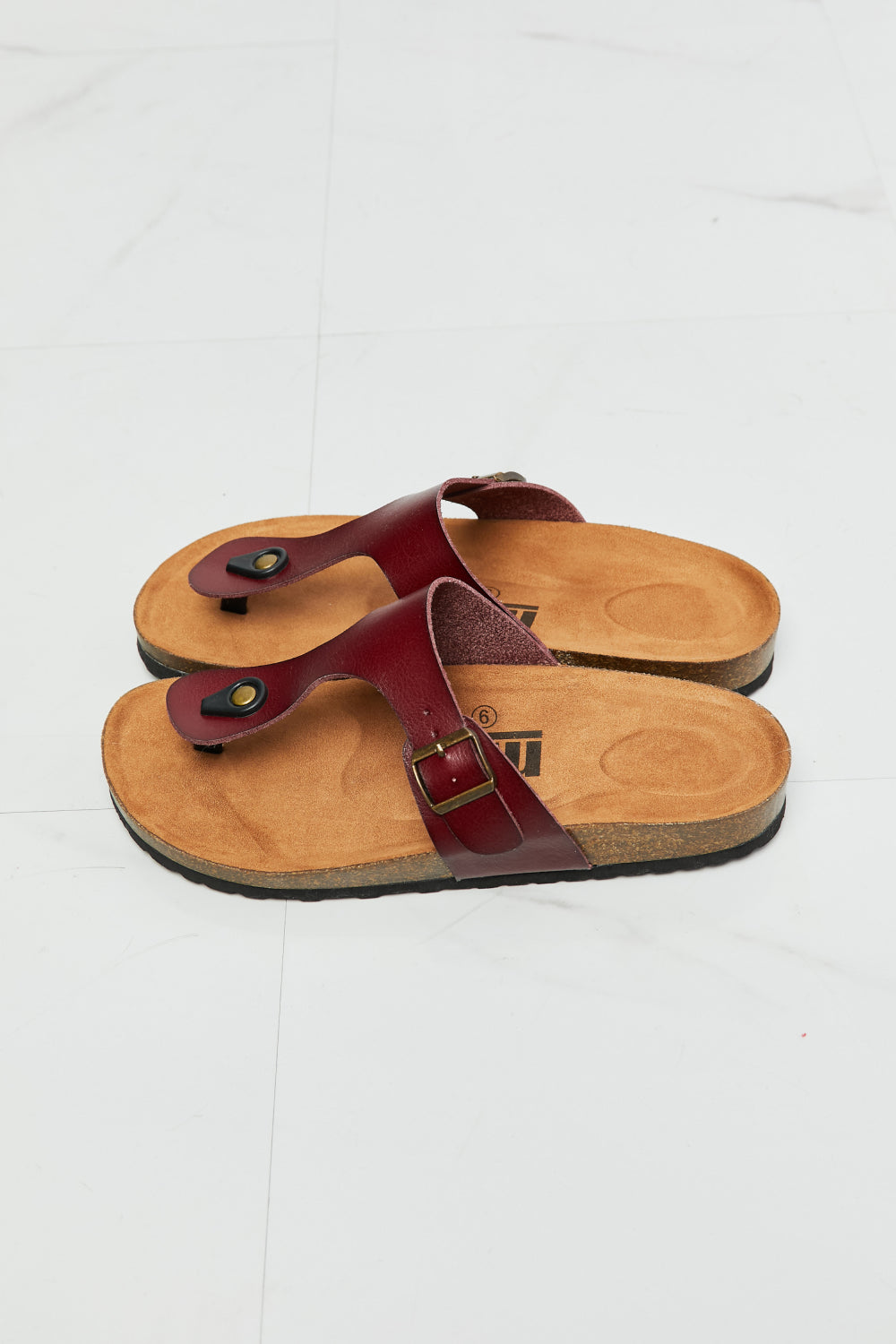 T-Strap Flip-Flop in Brown