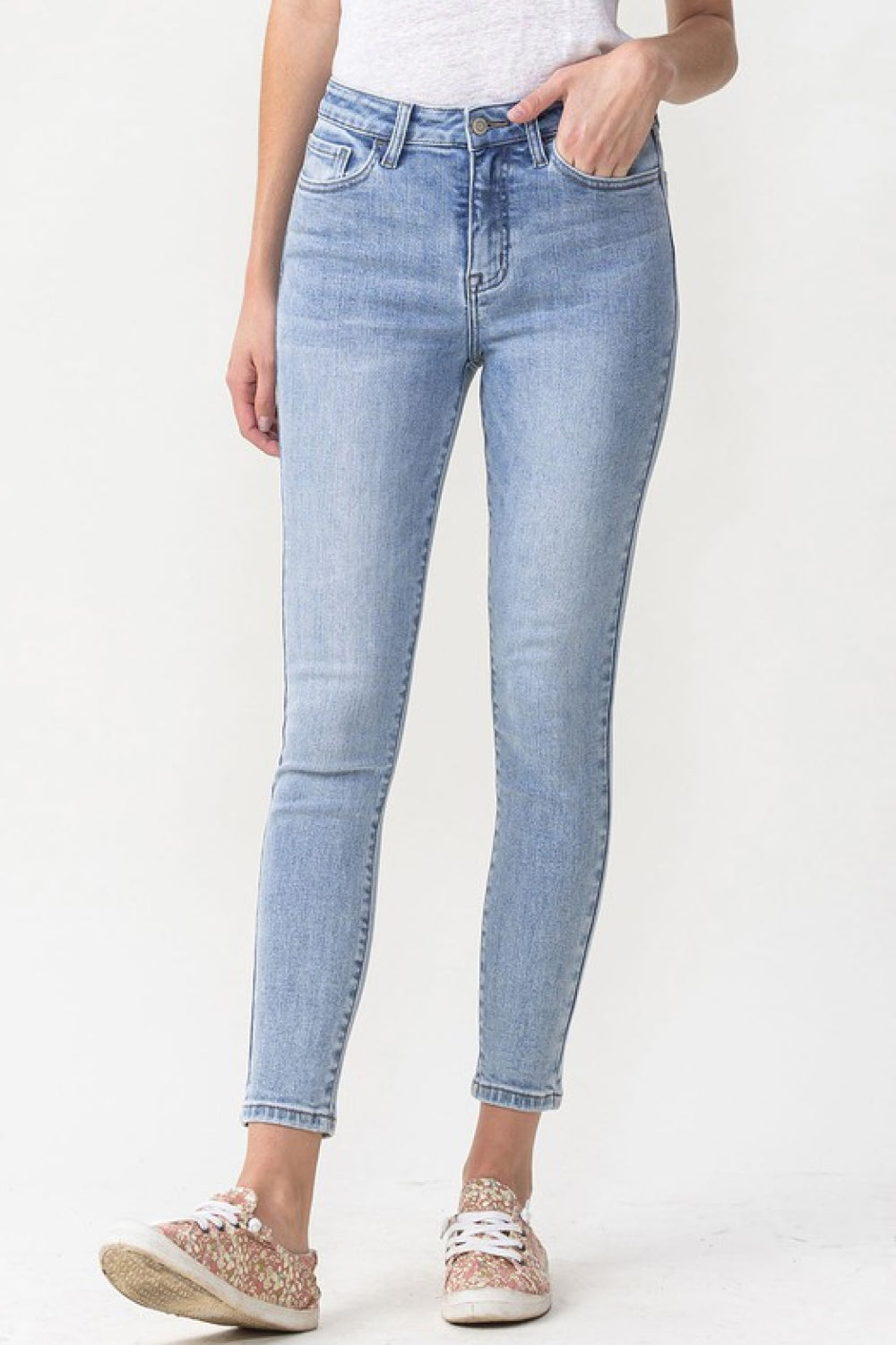 High Rise Crop Skinny Jeans