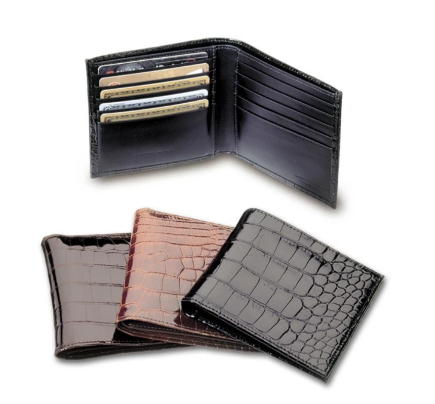 Genuine Alligator Bi-Fold Wallet