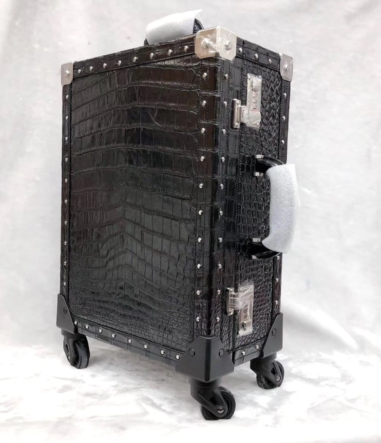 Genuine Crocodile Trolly Box Suitcase