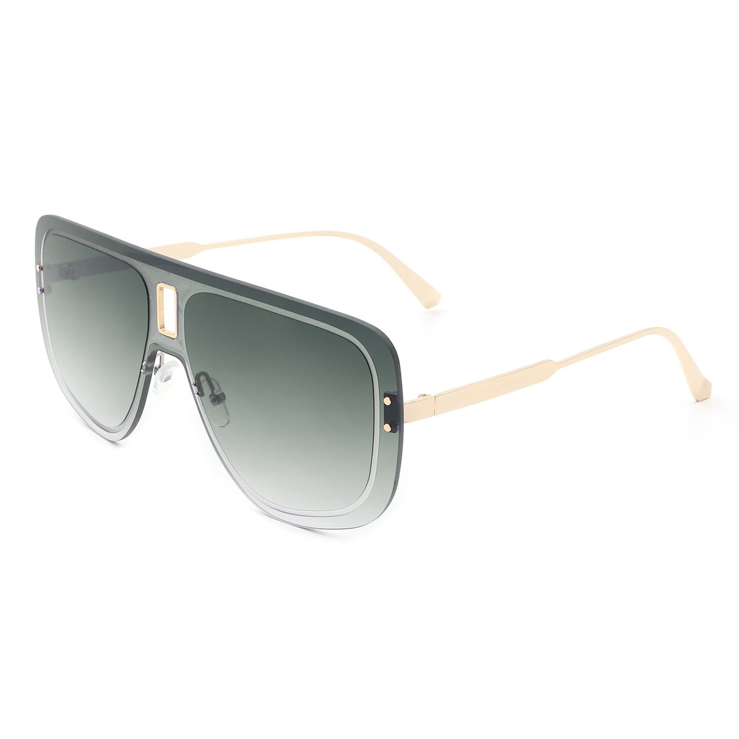 SQUARE RETRO PILOT AVIATOR SUNGLASSES