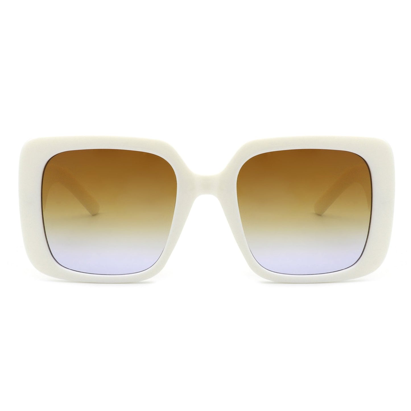 SQUARE RETRO OVERSIZE FLAT TOP SUNGLASSES