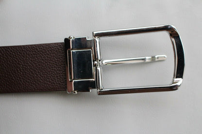 Dark Brown Crocodile Leather Belt