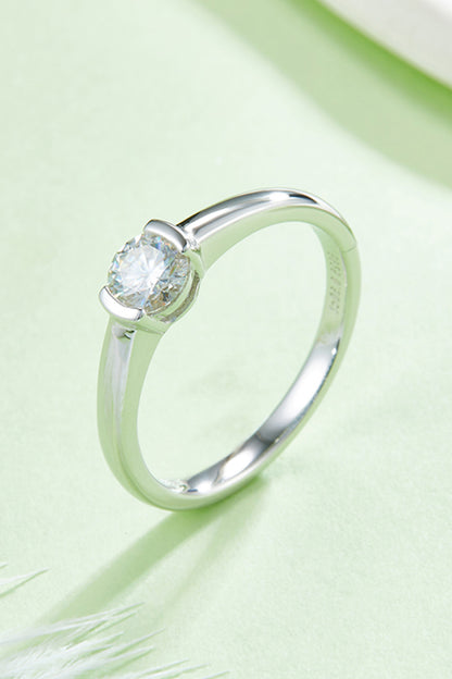 Moissanite 925 Sterling Silver Solitaire Ring