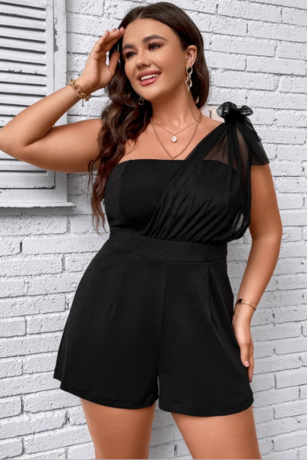 One-Shoulder Romper