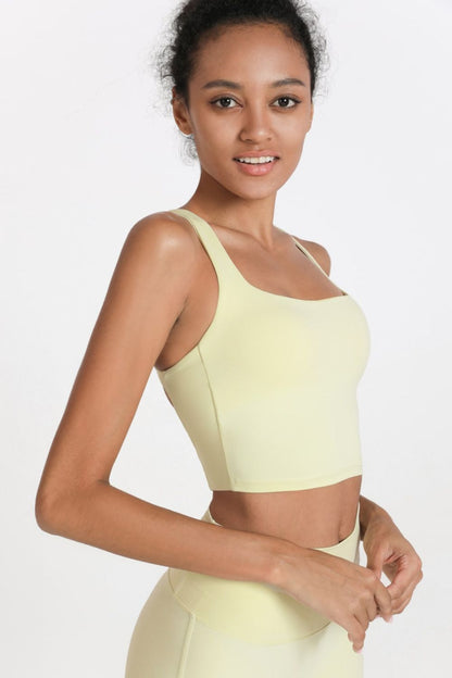 Crisscross Open Back Cropped Sports Cami