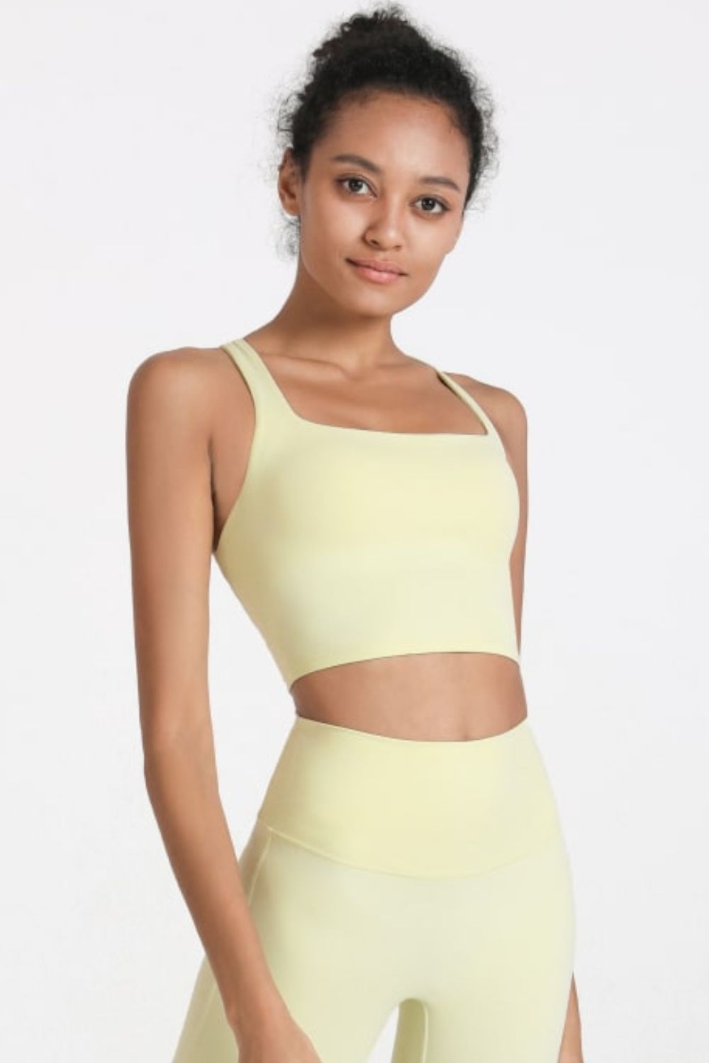 Crisscross Open Back Cropped Sports Cami