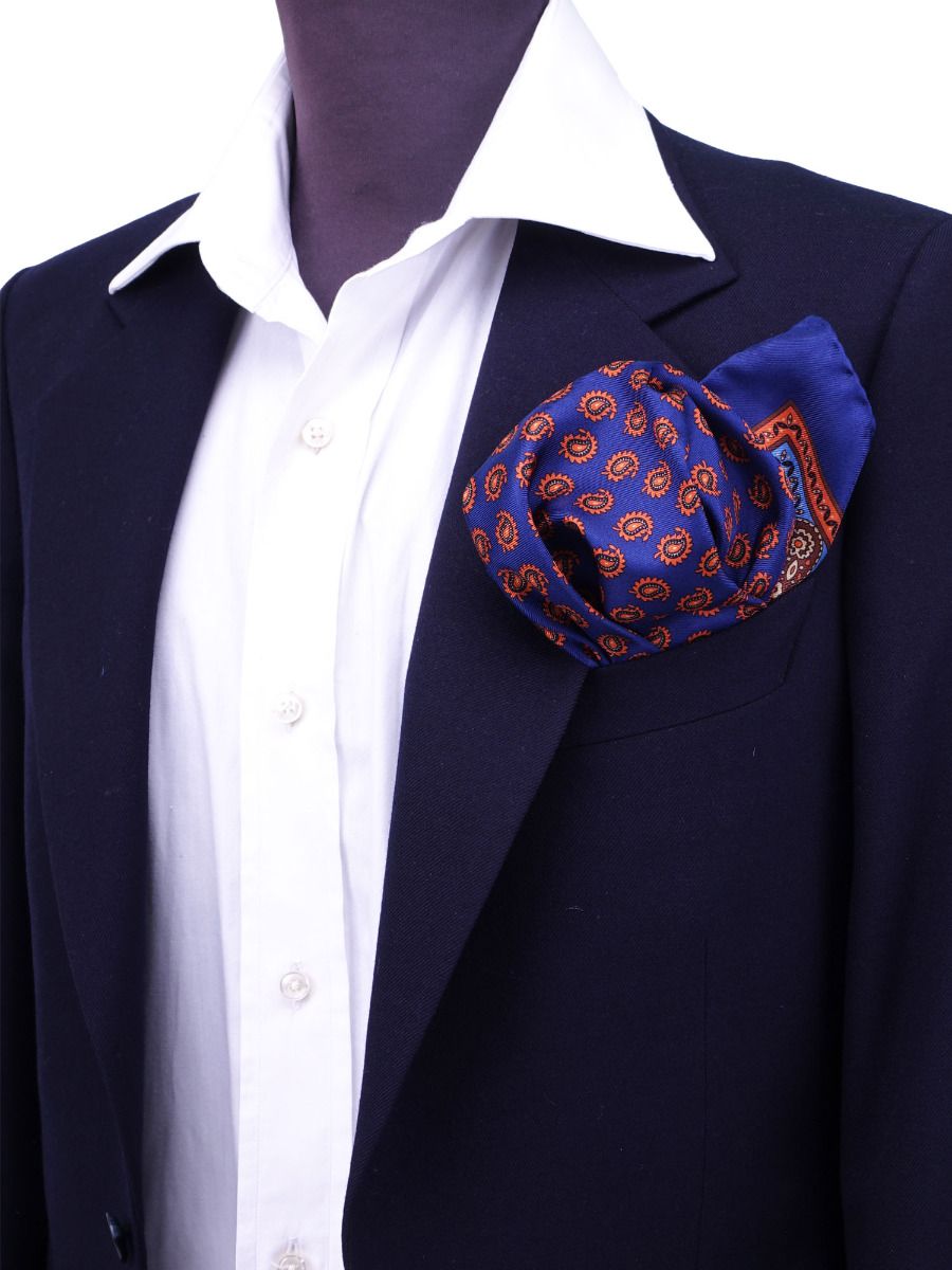 The Annazette XL Silk Pocket Square