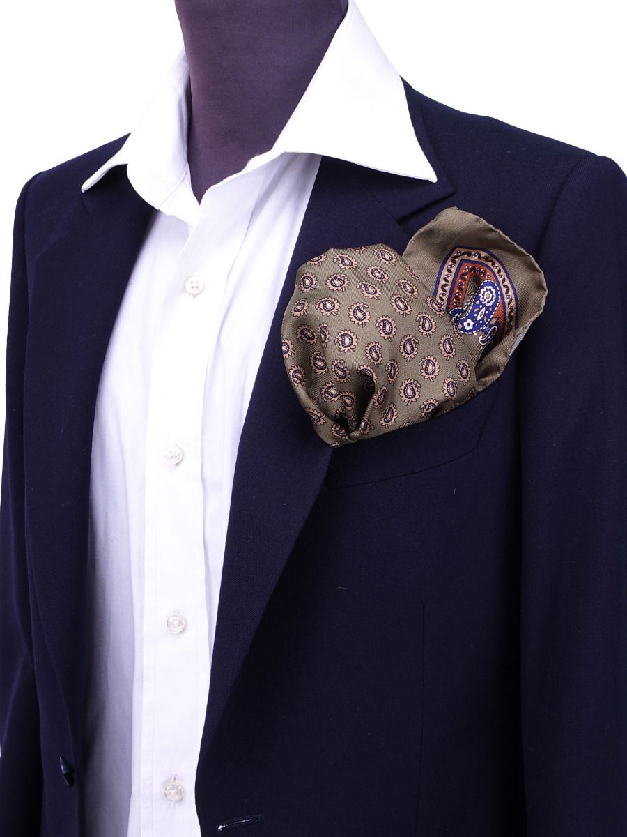 The Annazette XL Silk Pocket Square