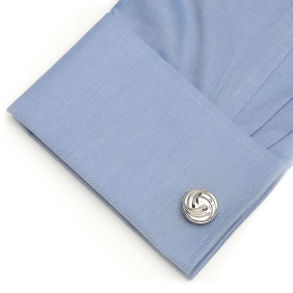 Modern Knot Sterling Silver Cufflinks