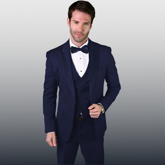 The Statement Bellagio Jacquard Three-Piece Tuxedo