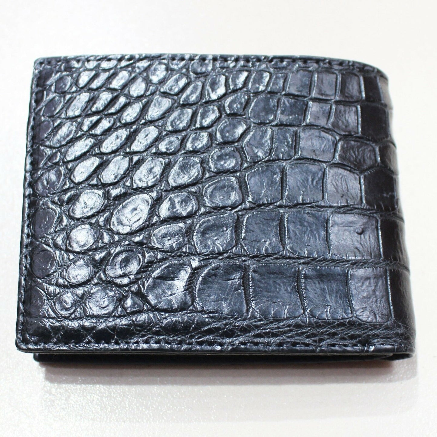 The Half Alligator Leather Bifold Wallet