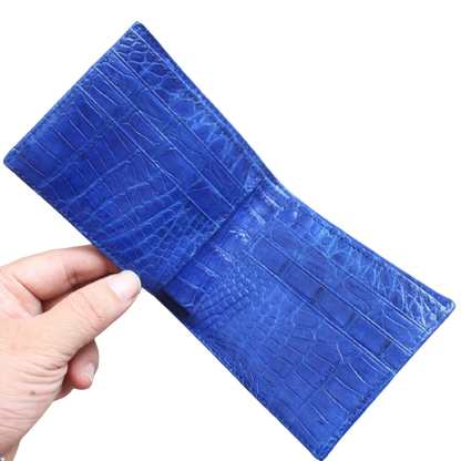 The Half Alligator Leather Bifold Wallet