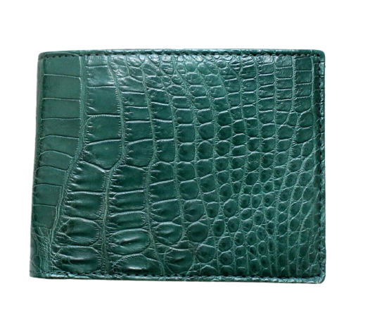 The Half Alligator Leather Bifold Wallet