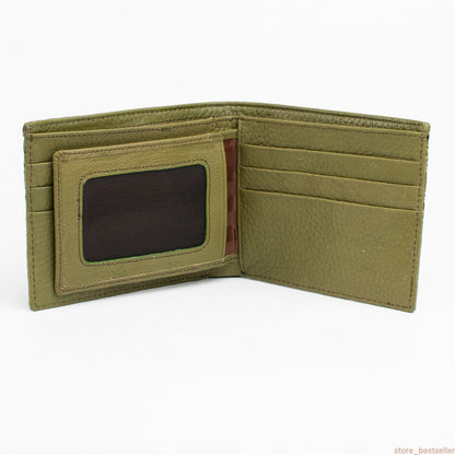 The Half Alligator Leather Bifold Wallet