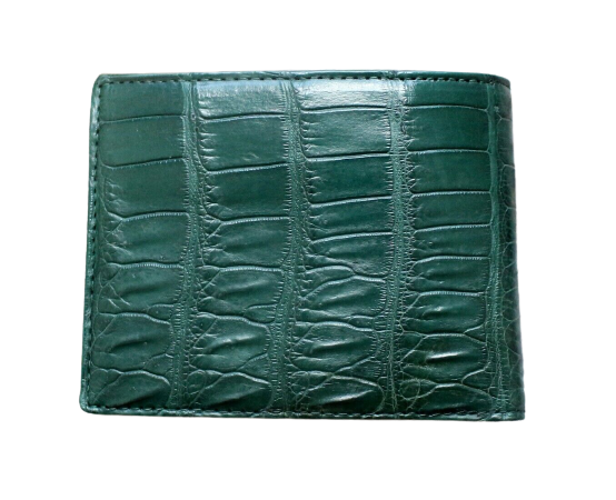 The Half Alligator Leather Bifold Wallet