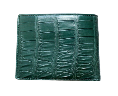 The Half Alligator Leather Bifold Wallet